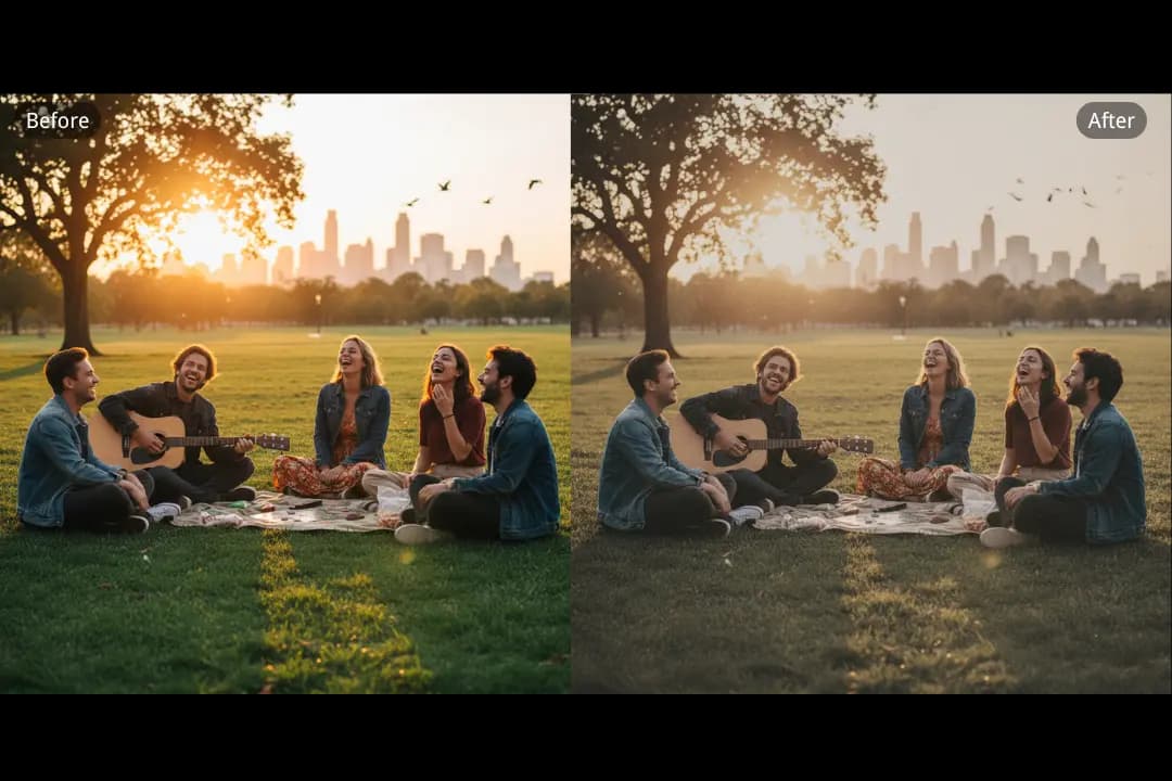 One-Click Vintage Filter for Effortless Sharing