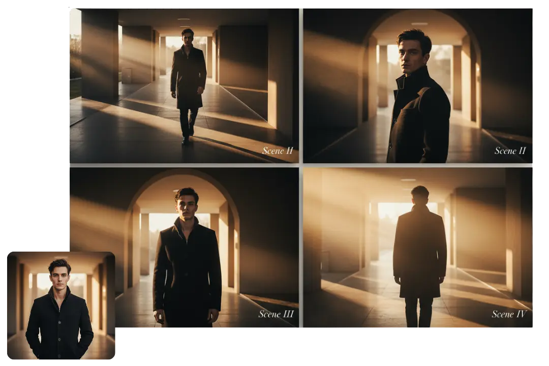 Seamless Story Flow for 4-Panel Cinematic Storyboards