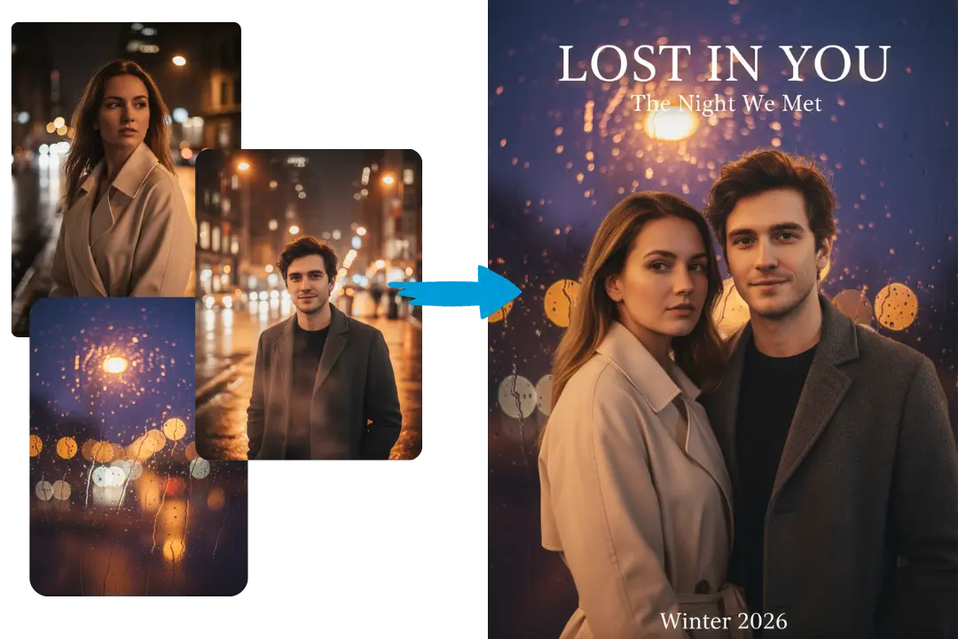 Merge Multiple Images Seamlessly with AI Poster Maker