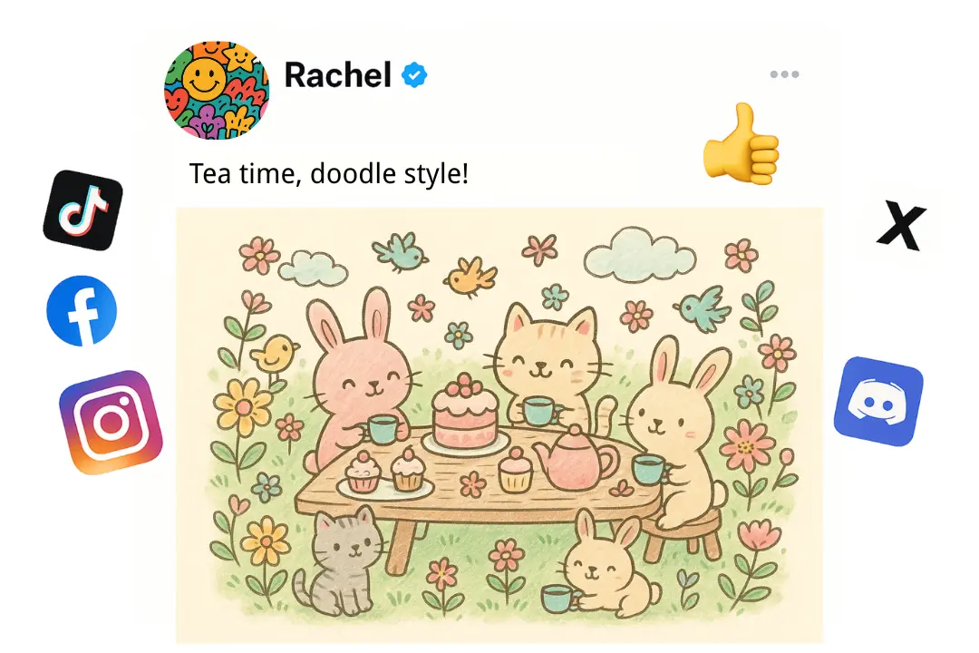 Free AI Doodle Generator for Quick Social Sharing