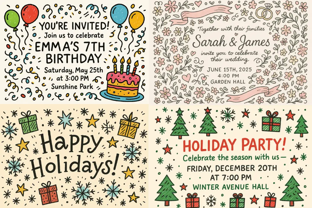 AI Doodle Maker for Unique Event Designs