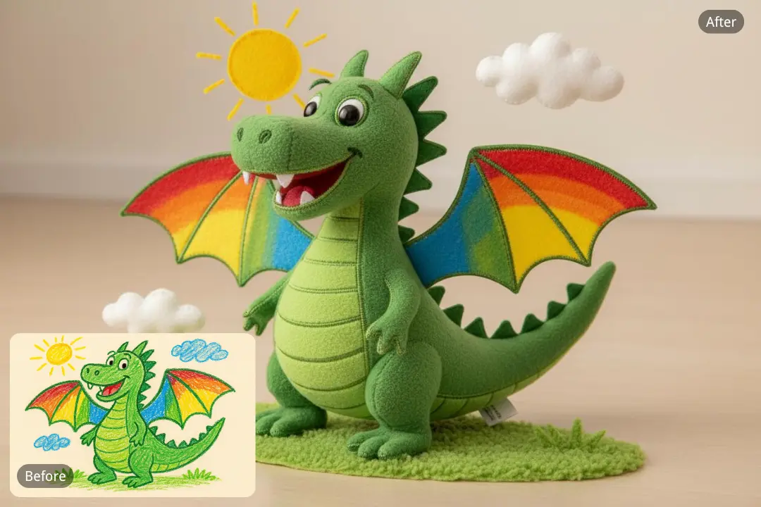 Turn Children’s Drawings into Plush Art with the AI Plush Maker