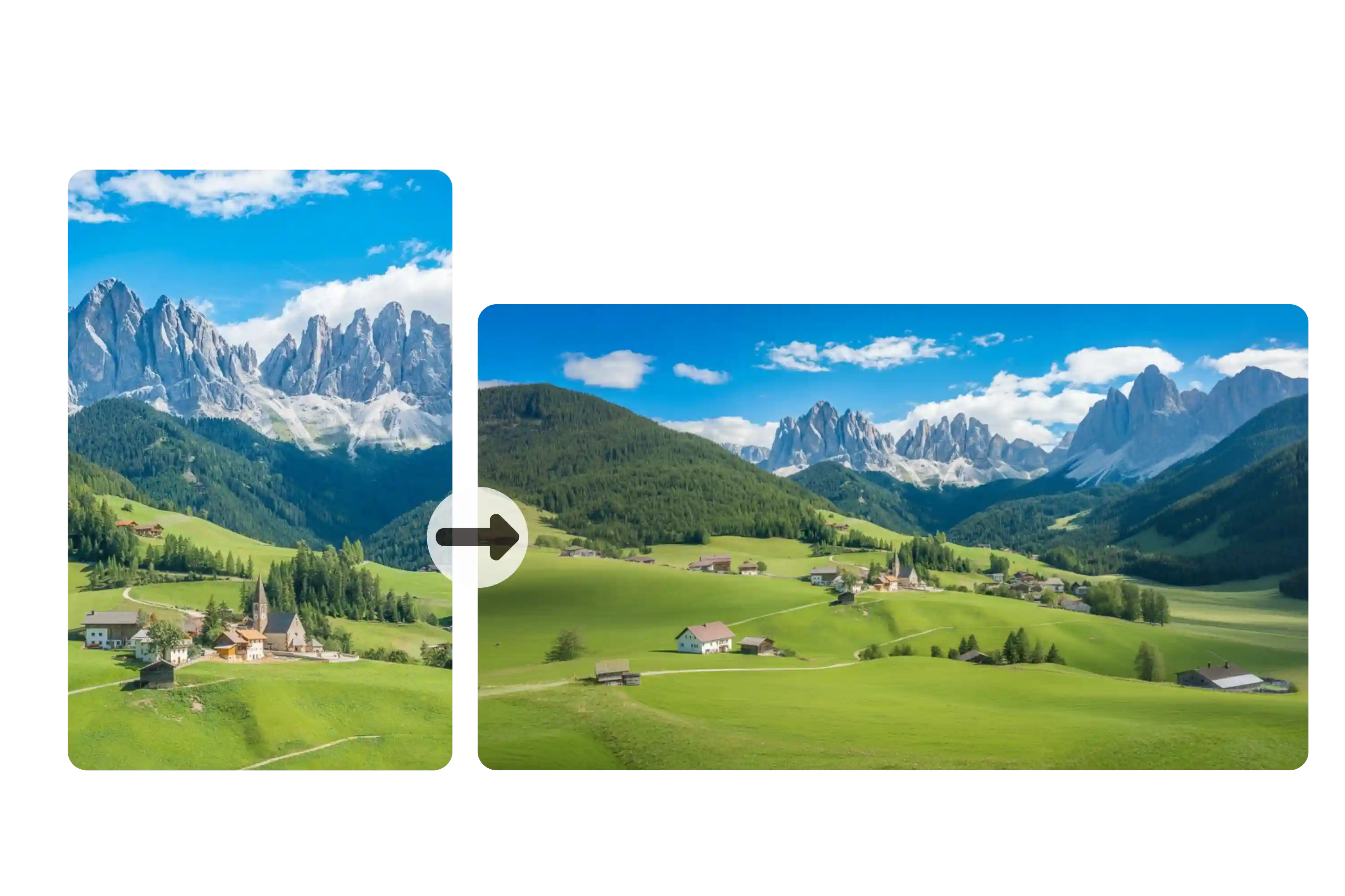 AI Extend Image in Any Direction