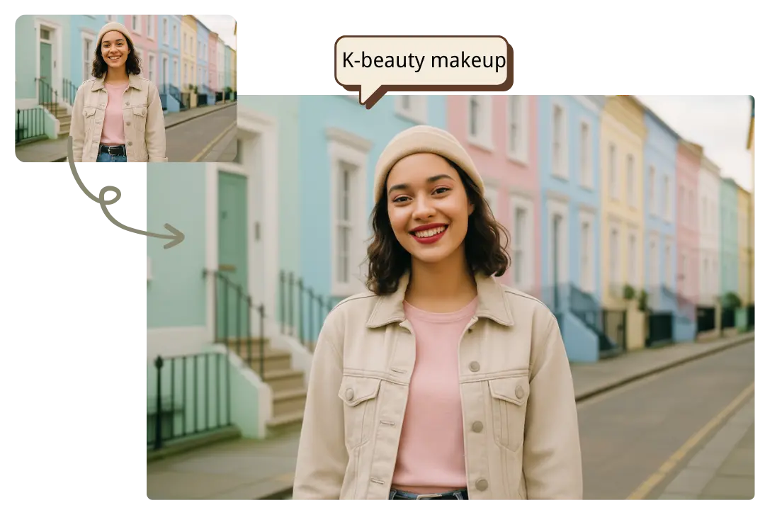 Custom Virtual Makeup Try-On with Text Input