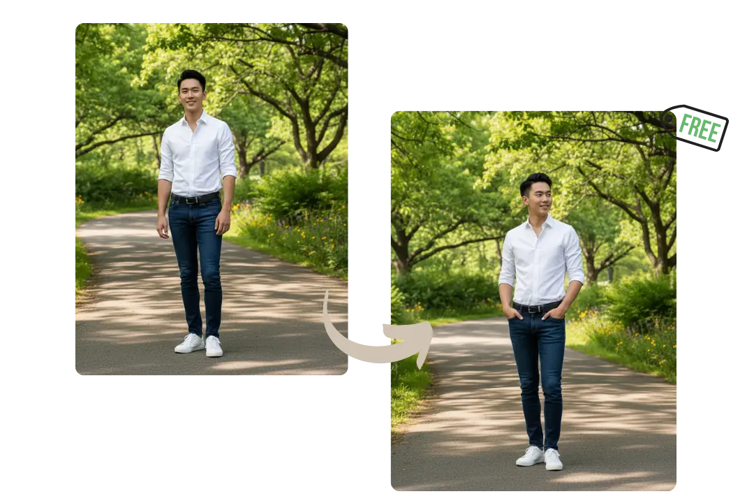 Free AI Pose Changer – One Click to Change Pose