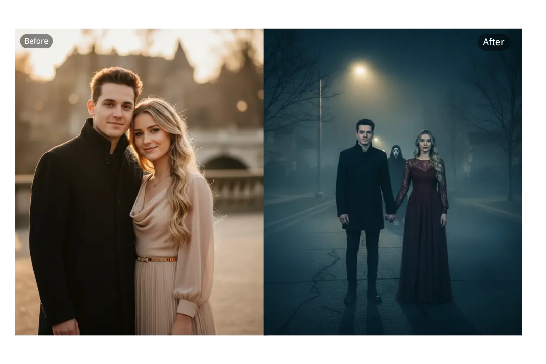 Consistent Scream AI Pictures for Selfies & Group Shots