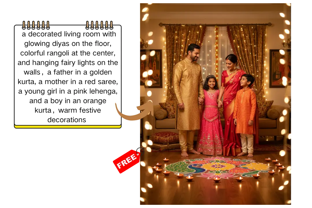 Celebrate Diwali with the Free Gemini AI Diwali Photo Generator