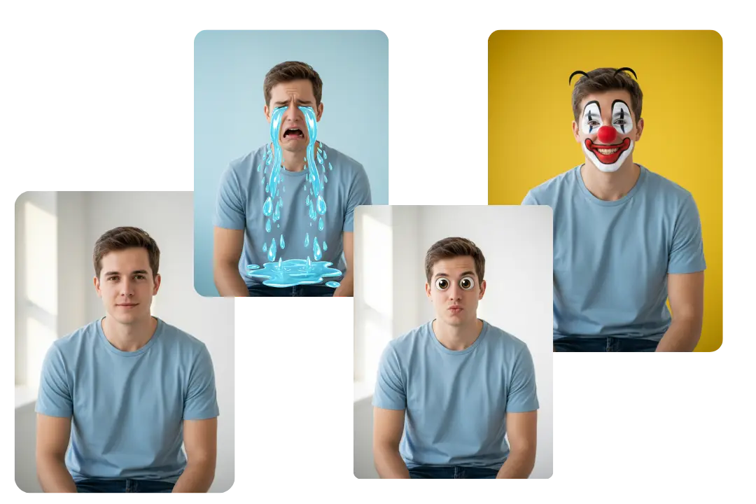 Realistic Funny Face Filters TikTok Reactions