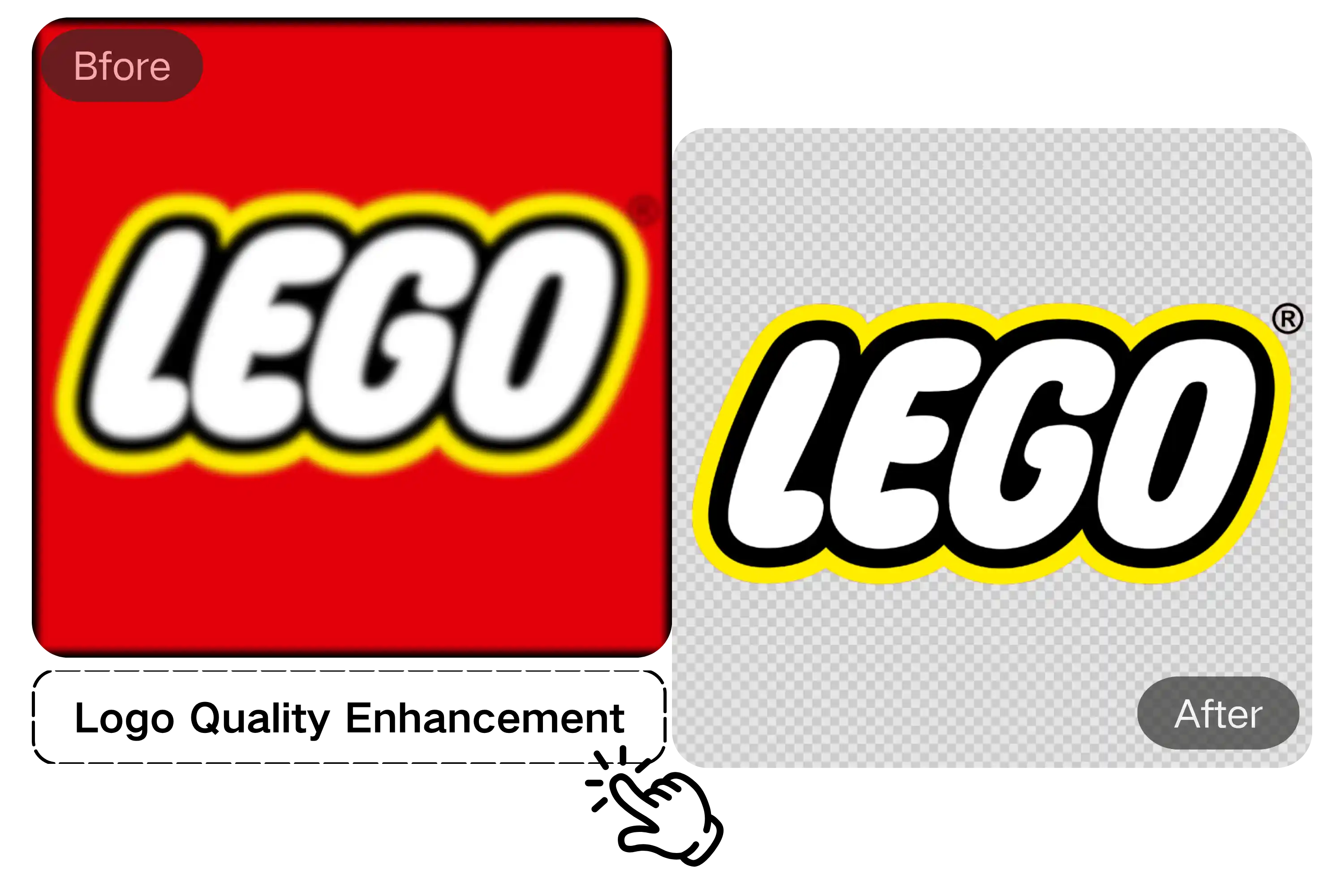 AI-Enhanced Logo PNG Background Removal