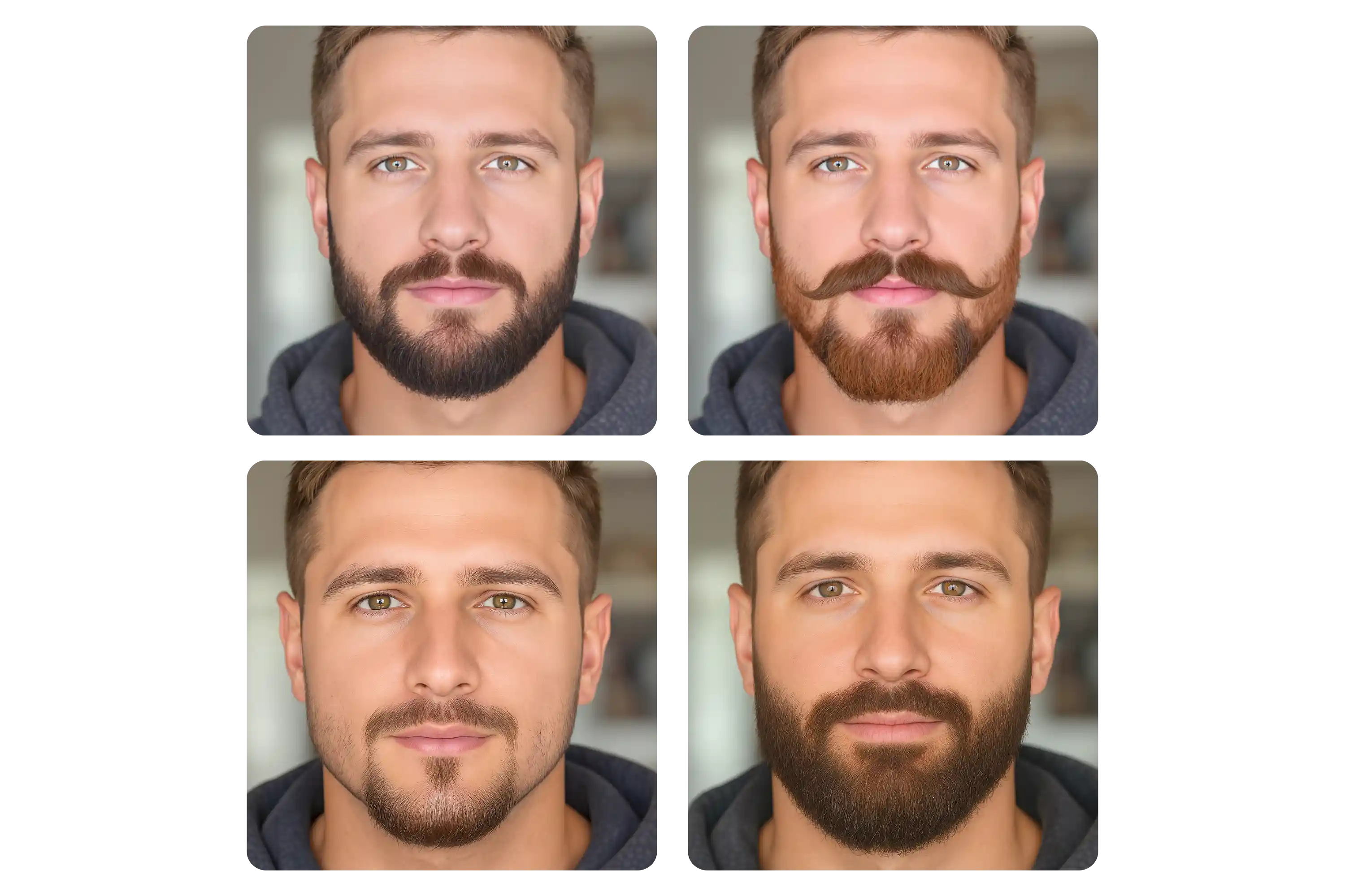 Try On Different Beard & Facial Hair Styles for Men