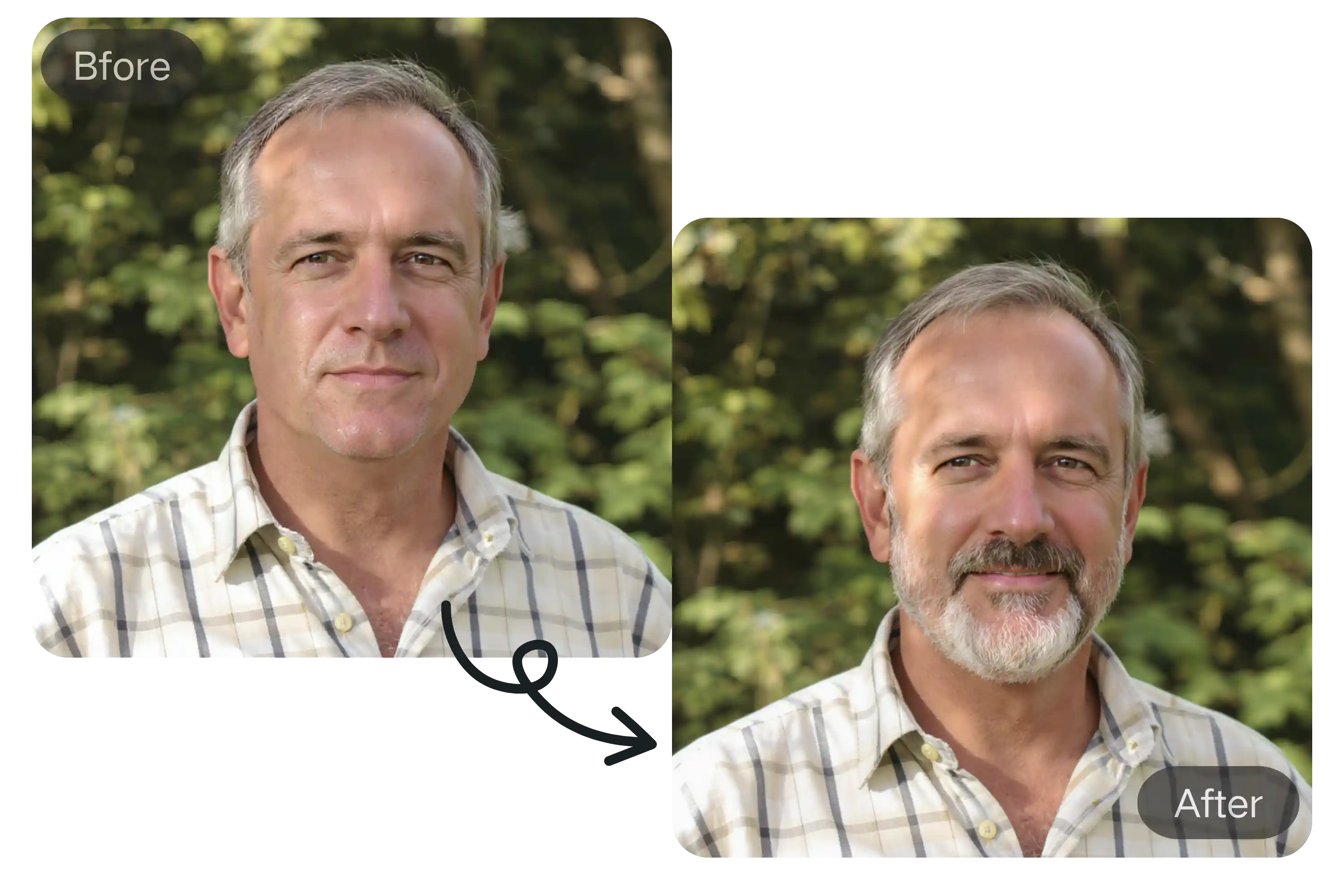 Realistic AI Beard Generator with Natural Fit