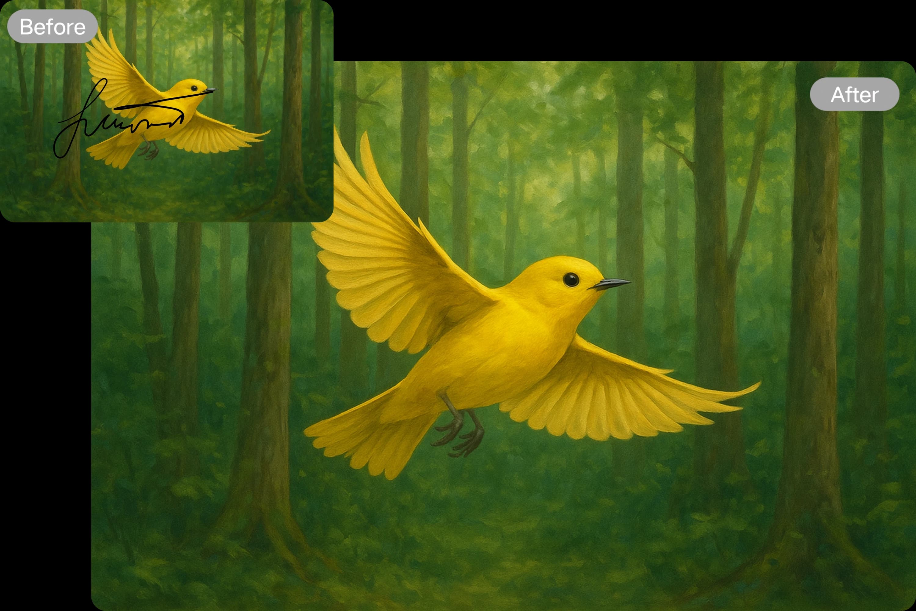 Erase Signature Without a Trace