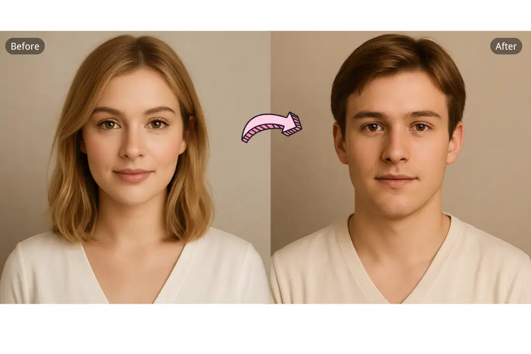 AI-Powered Precision with Realistic Gender Swaps