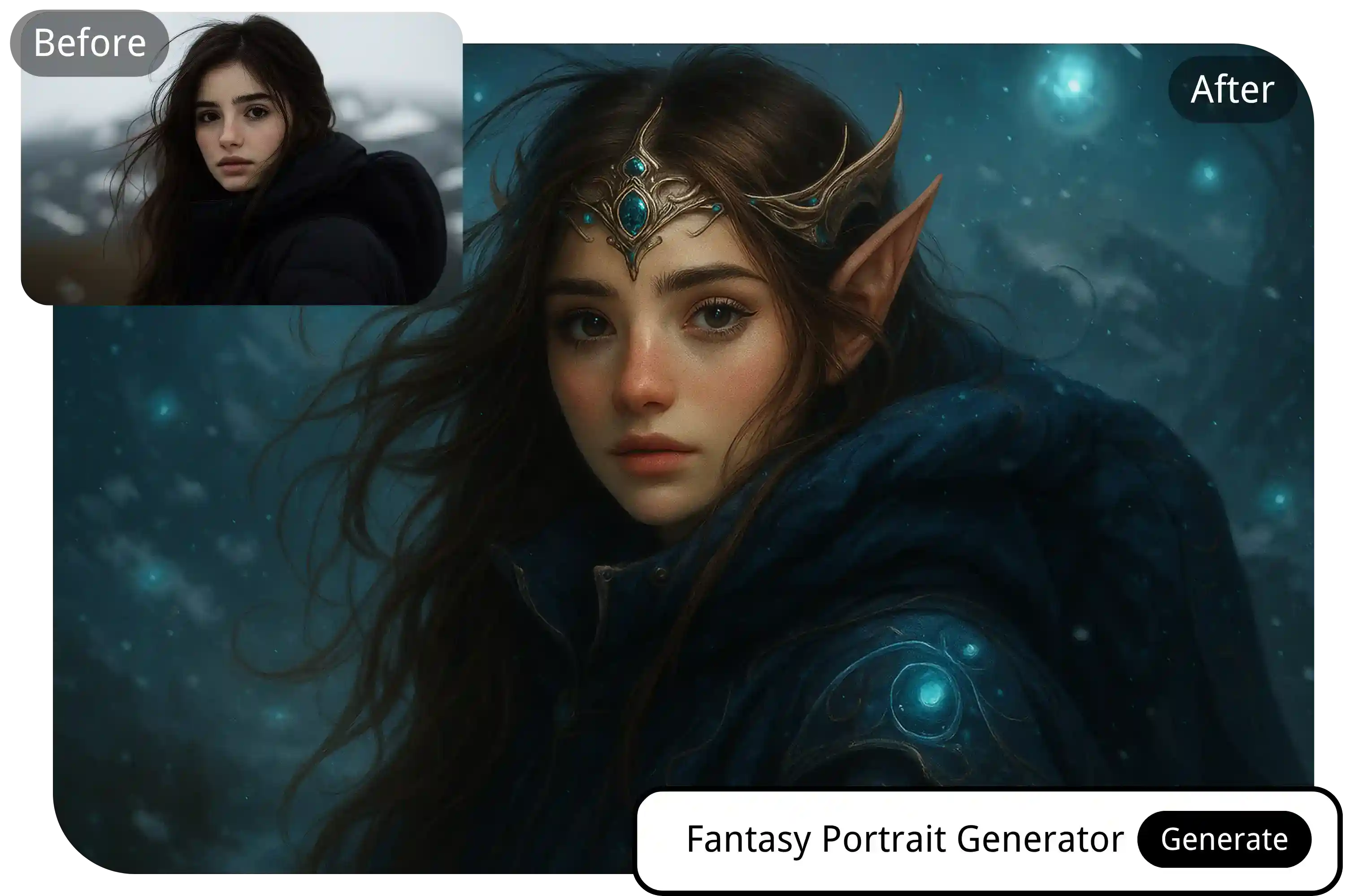 Photo-to-Fantasy AI Portrait Transformation