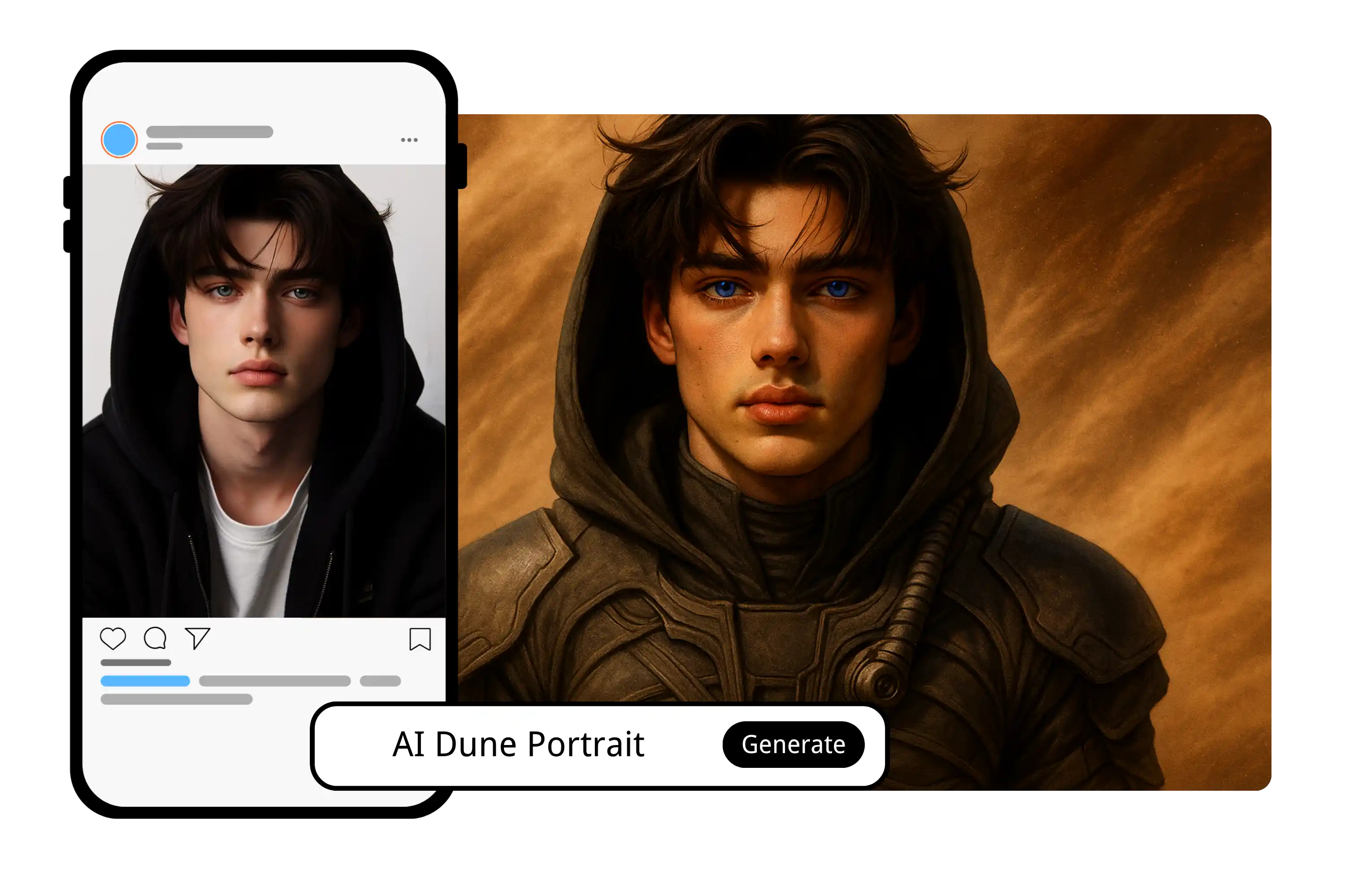 High-Quality AI Dune Portraits