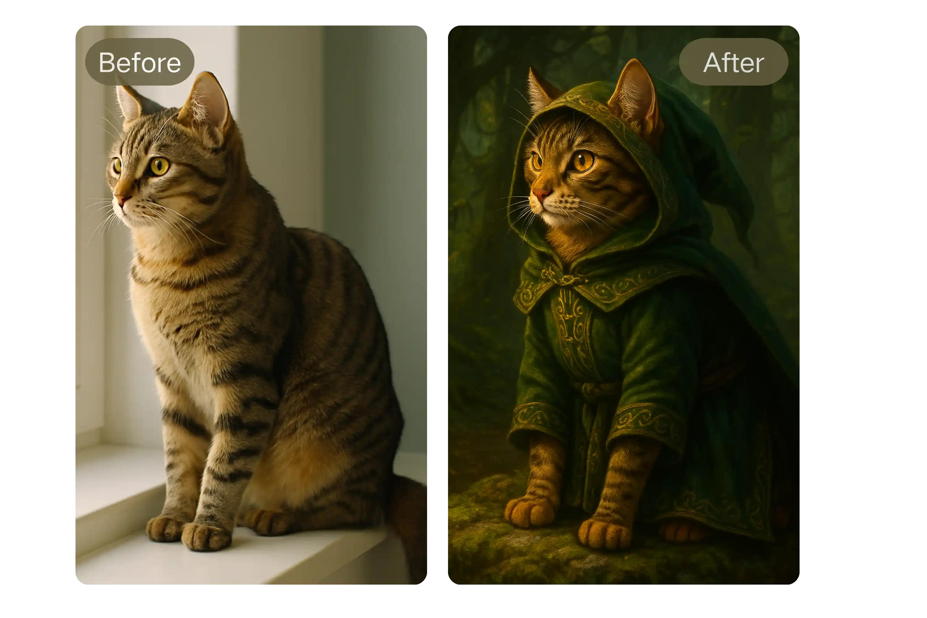 🎨 Instantly Create AI Pet Portraits from Any Photo