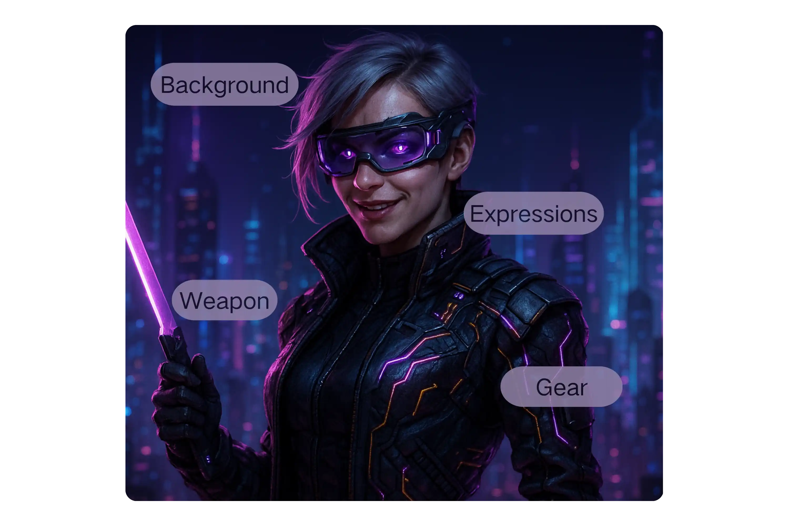 🧬 Customize Your Cyberpunk AI Character