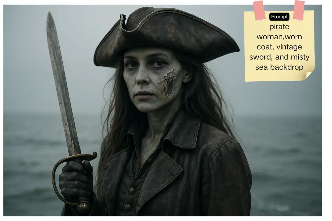 AI Zombie Generator from Text for Cosplay Designs