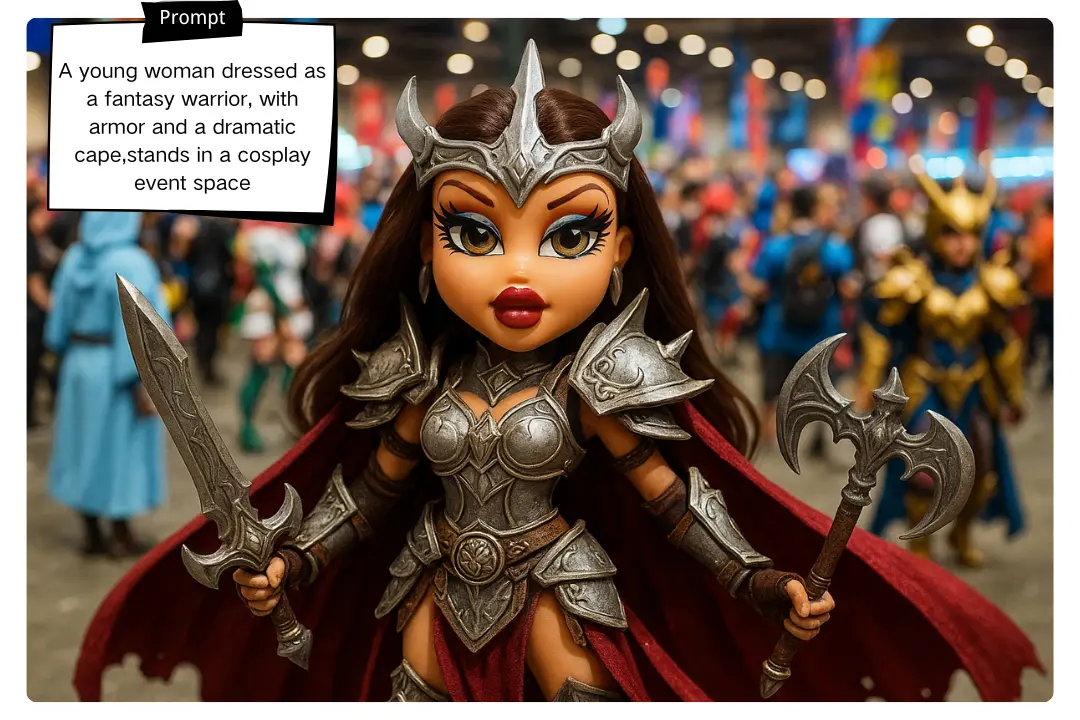 Create Custom Bratz Dolls for Cosplay Events from Text