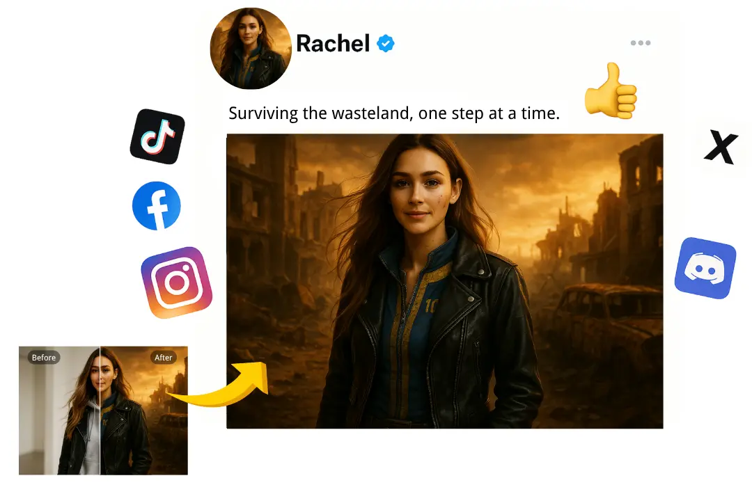 Image-to-Image Fallout AI Filter for Streaming Avatar Design