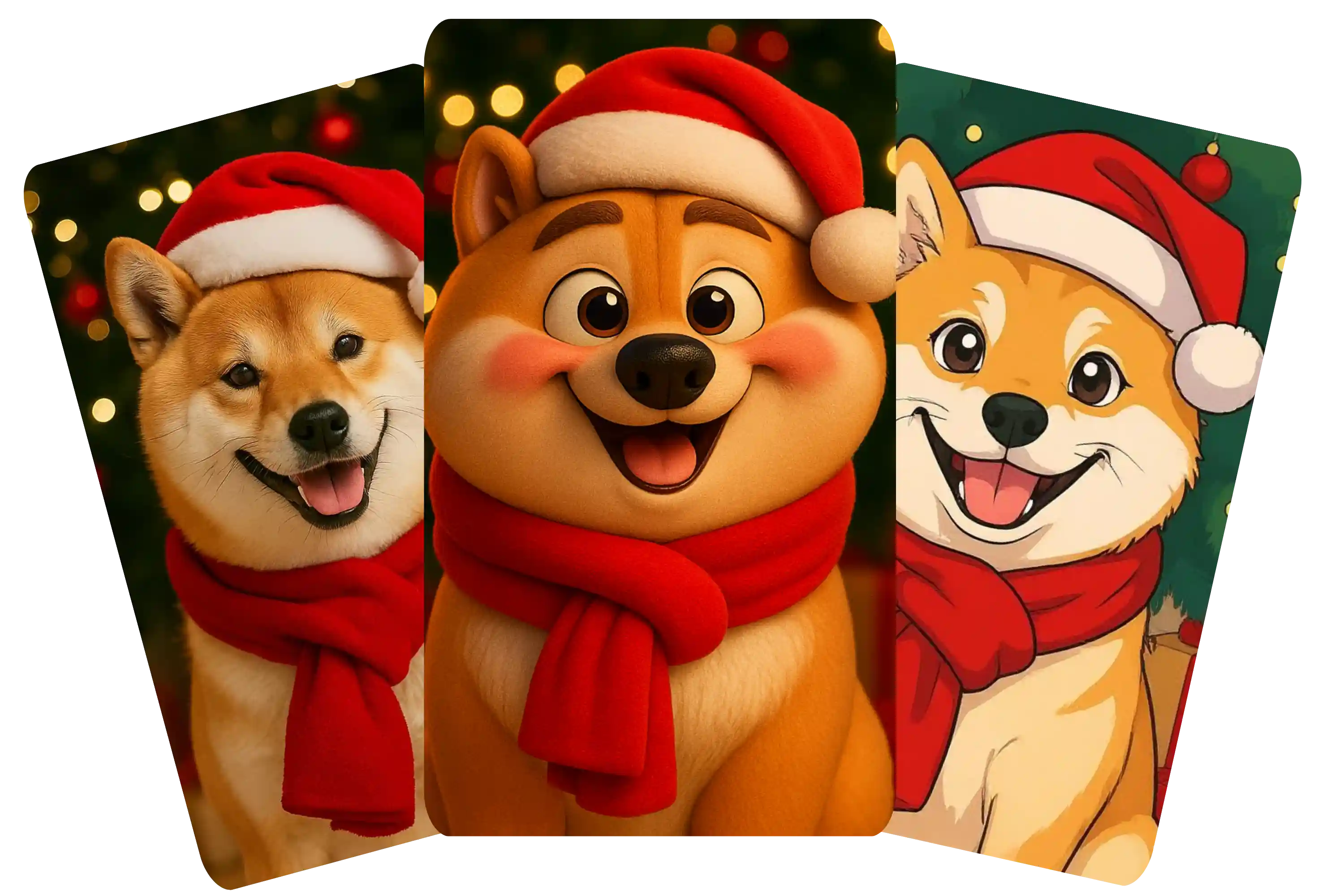 🖌️ Multiple Dog Portrait Styles