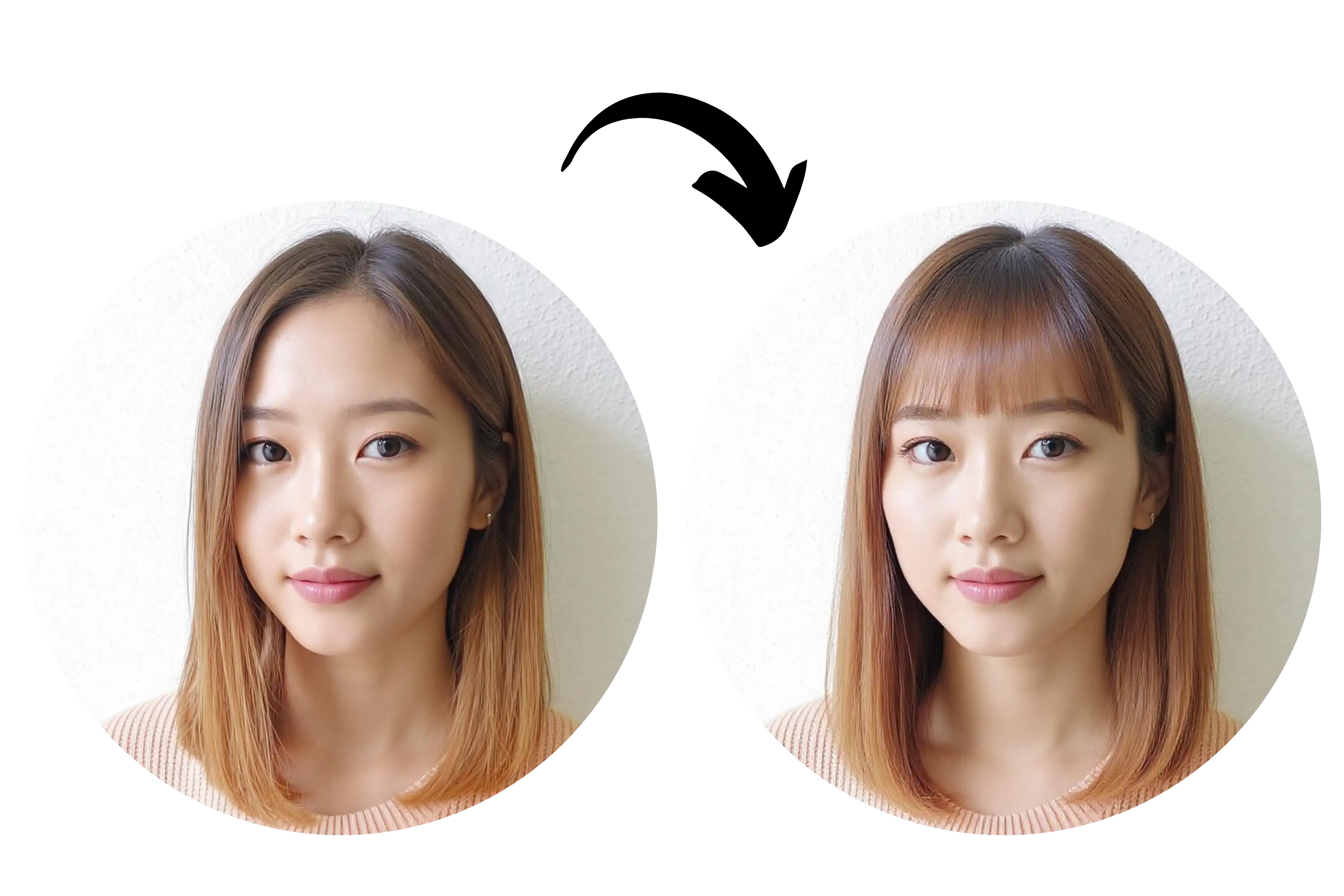 Custom Bangs Styles Tailored to You