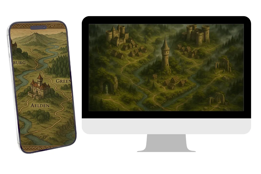 High-Resolution Map Maker for Wall Art