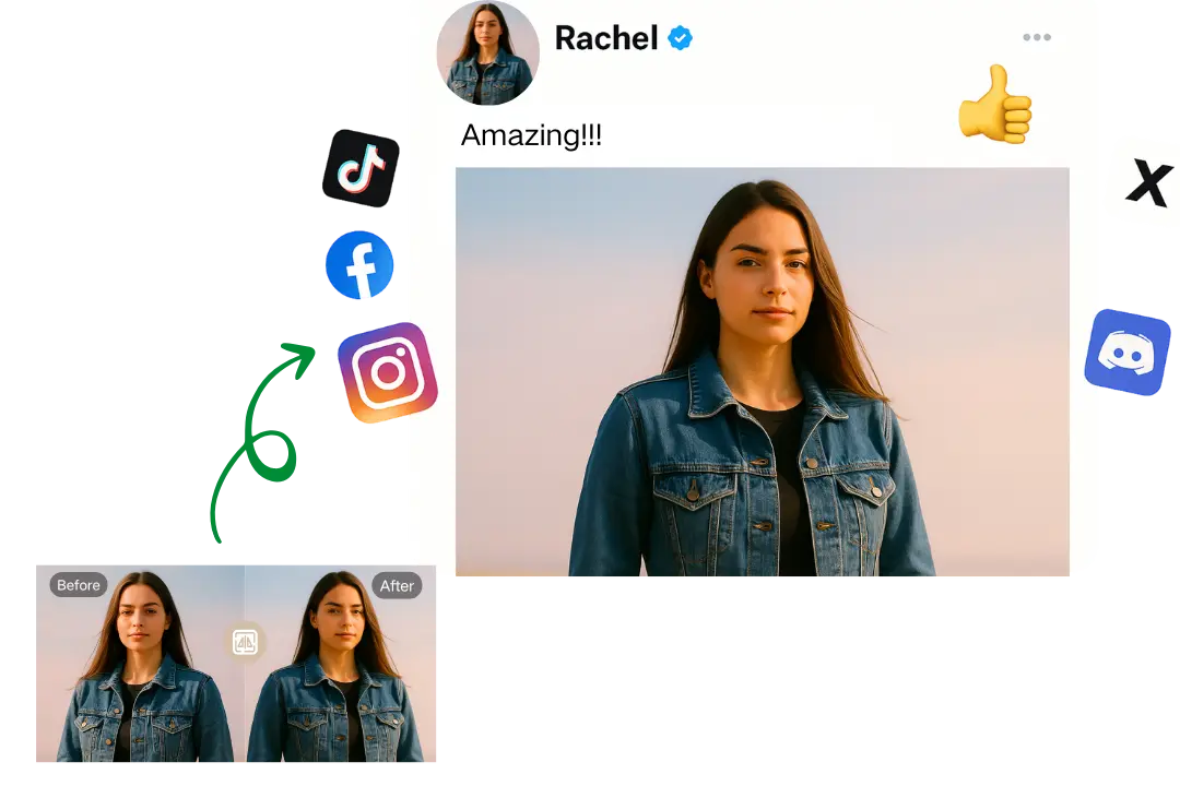 Create Reverse Images for Social Media