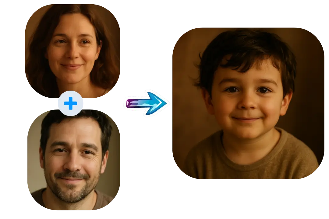 AI Face Merger for Realistic Results
