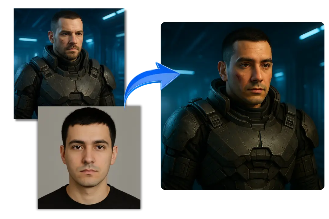 Effortless Face Mixer for Quick Fun