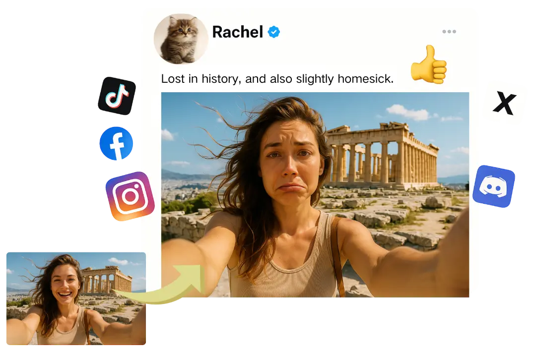Customizable Crying Face Filter for Personalized Stories