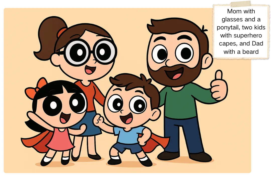 Text-to-Image Powerpuff Girls Fun for Family Nights