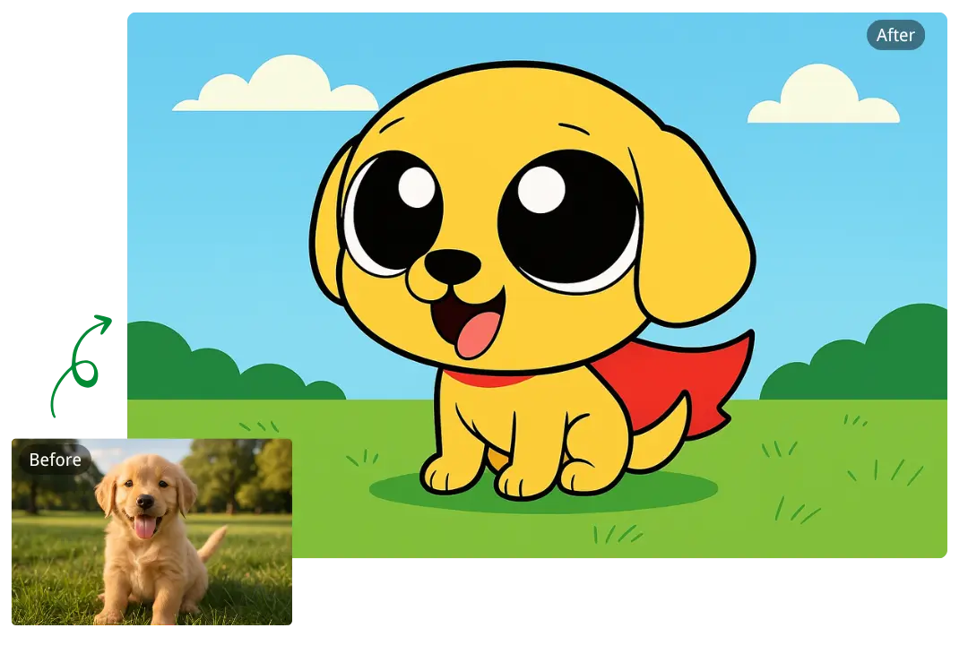 Versatile AI Powerpuff Girls Generator for Pet Transformations