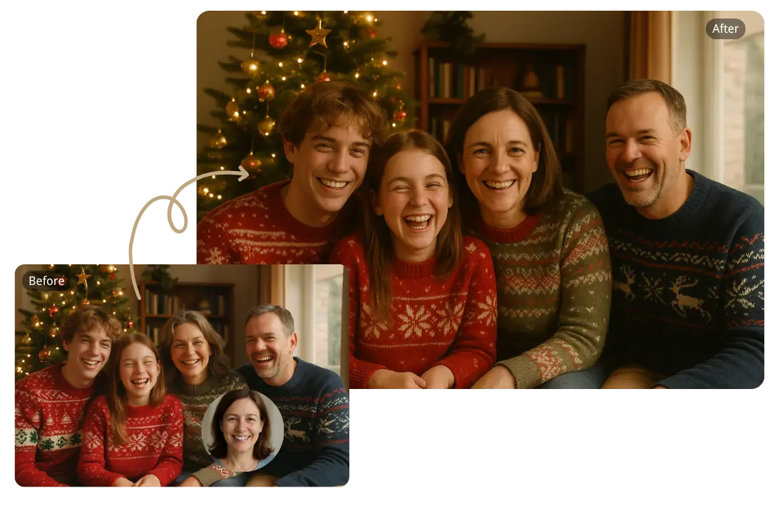 Free AI Body Swap Generator for Fun Family Portraits