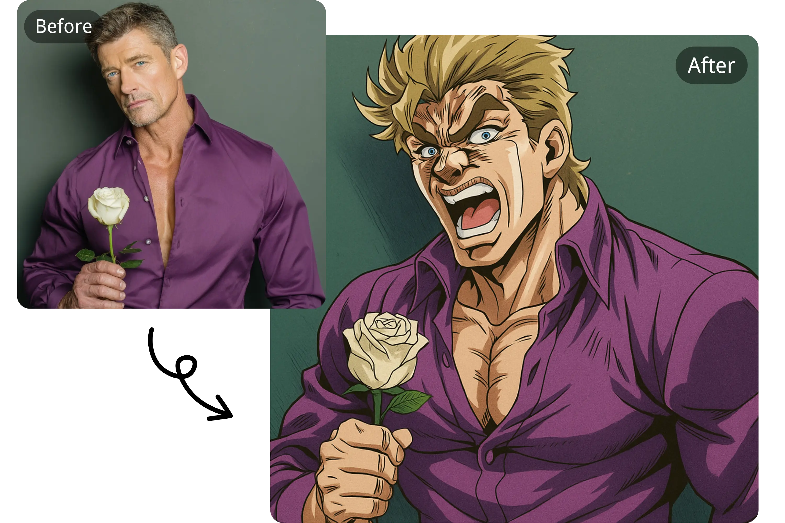 Instant Photo to JoJo Style Conversion