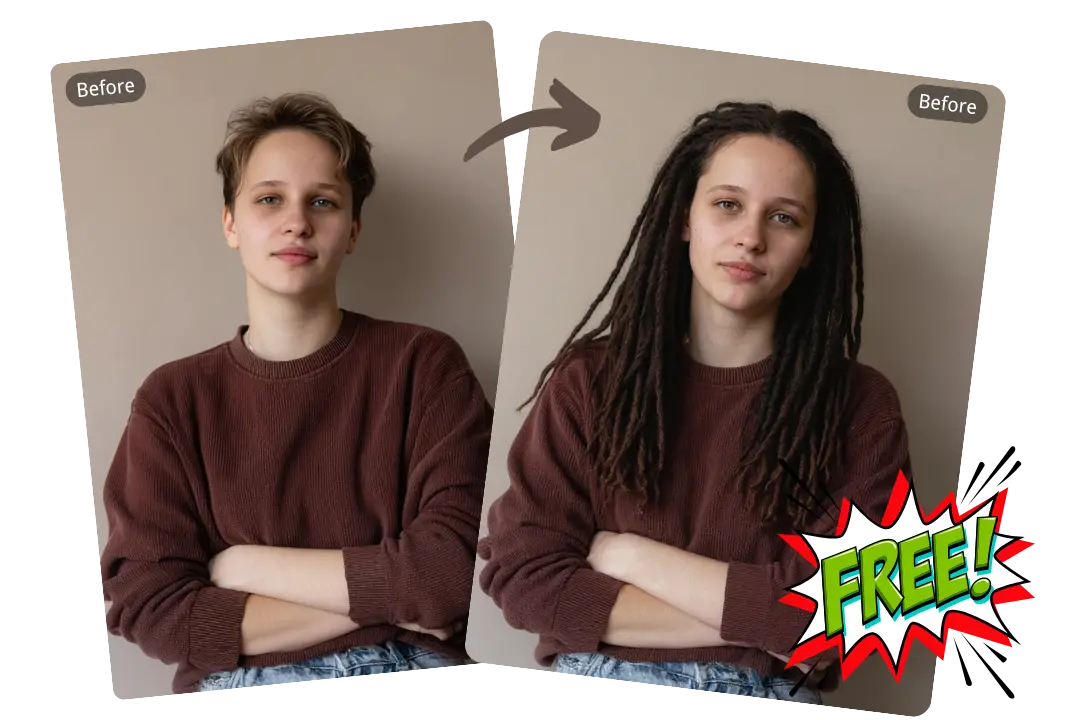 Free AI Dreadlocks Hair Filter for Salon-Free Previews