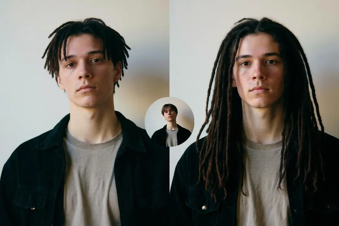 Realistic Virtual Try-On of Dreads Hair with AI Dreadlocks Hair Filter for Any Hair Type