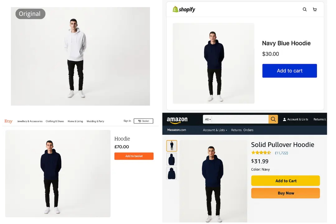 AI Outfit Color Changer for E-Commerce Apparel Photos